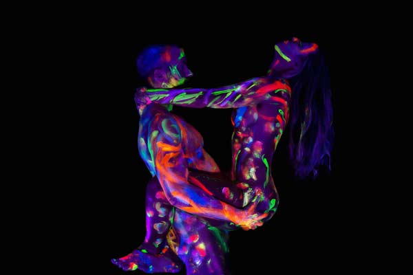 Illuminated Brushstrokes Unite in Couples' Boudoir Portraits
