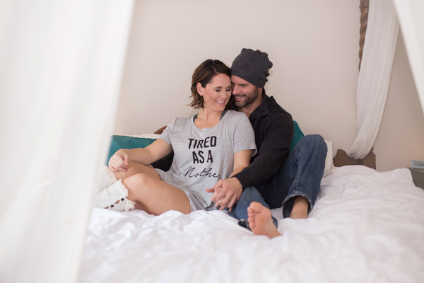 Pure Romance Photoshoot: A Couples Snuggle Boudoir Photoshoot