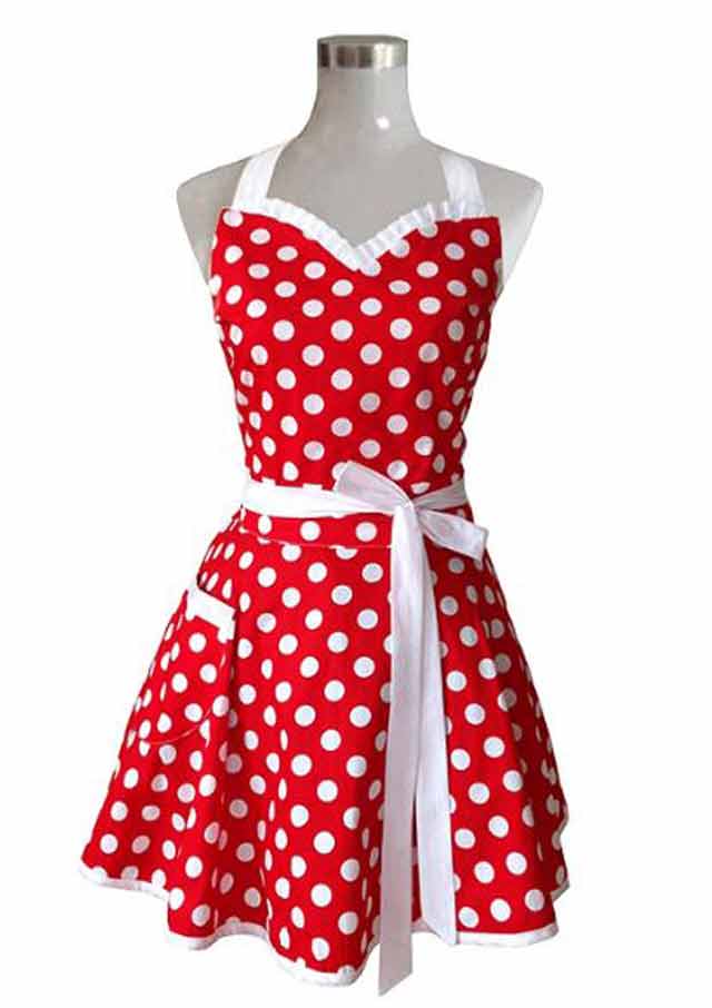 Retro Polka Dot Apron